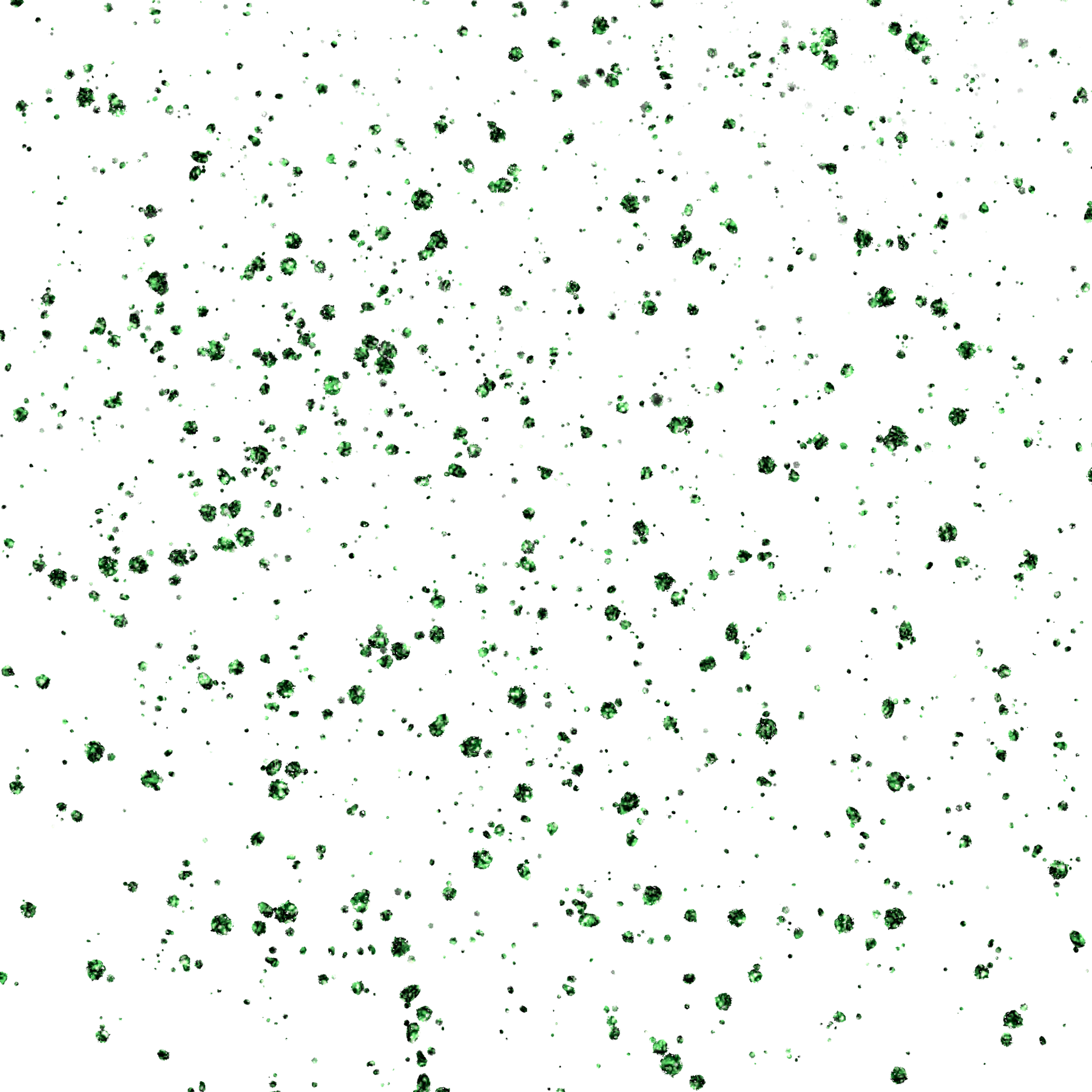 Green Glitter Decoration Element